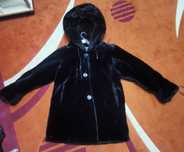 Haina de blana cu gluga neagra XL
