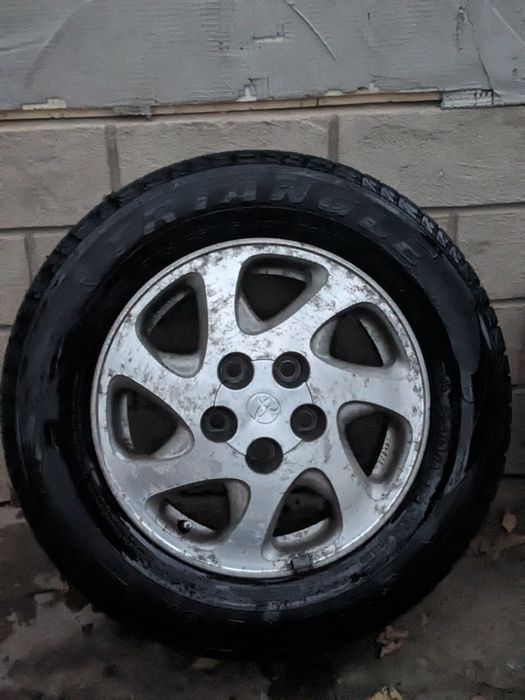 зимние шины (комплект) с титановыми дисками