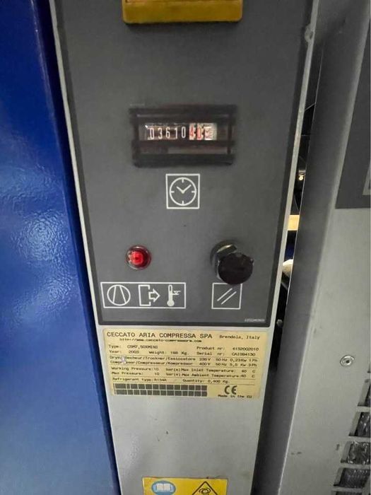 Compresor cu Surub Nuair SI ABAC de 11 kw, 10 bar,AN 2016. 0RE 9970