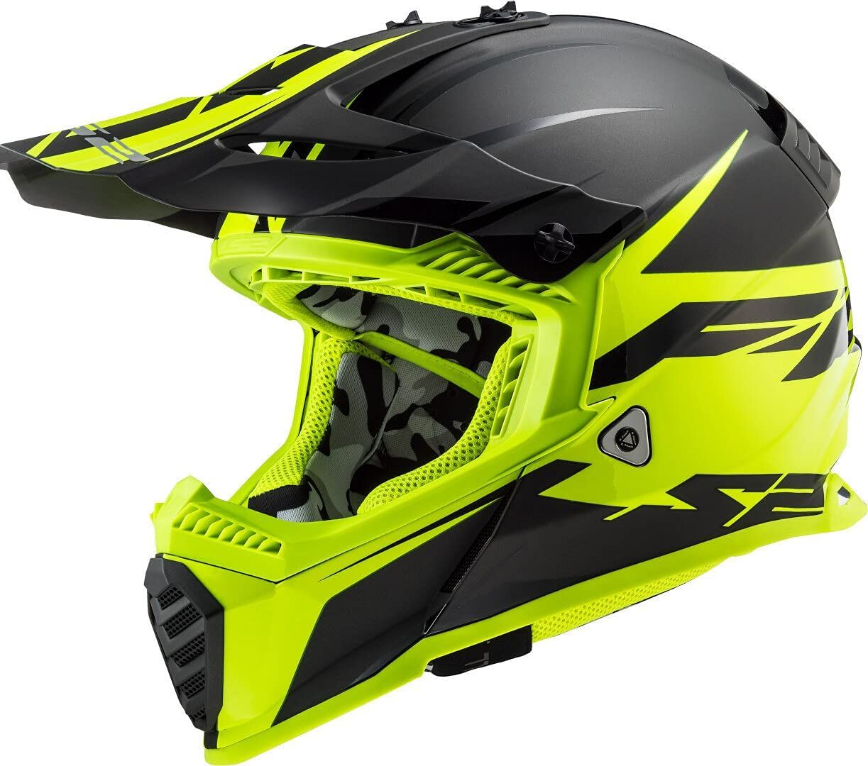 Casca Motocross,LS2 Fast EVO Roar,Marime 3XL, 61-64 CM