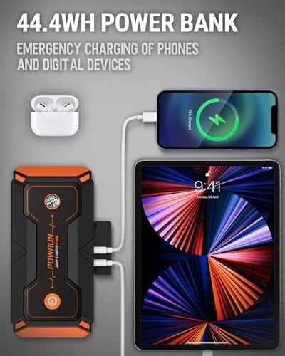 Нов Мощен стартов комплект с LCD дисплей LED фенер QC 3.0 USB за кола