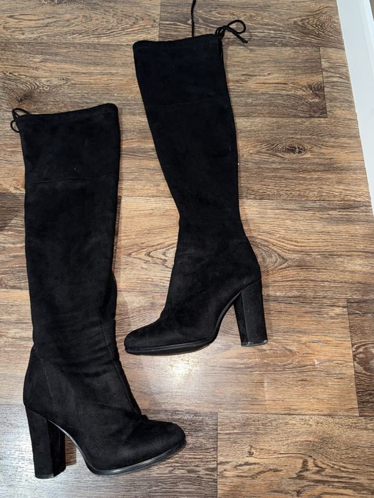 Ботфорты замшевые