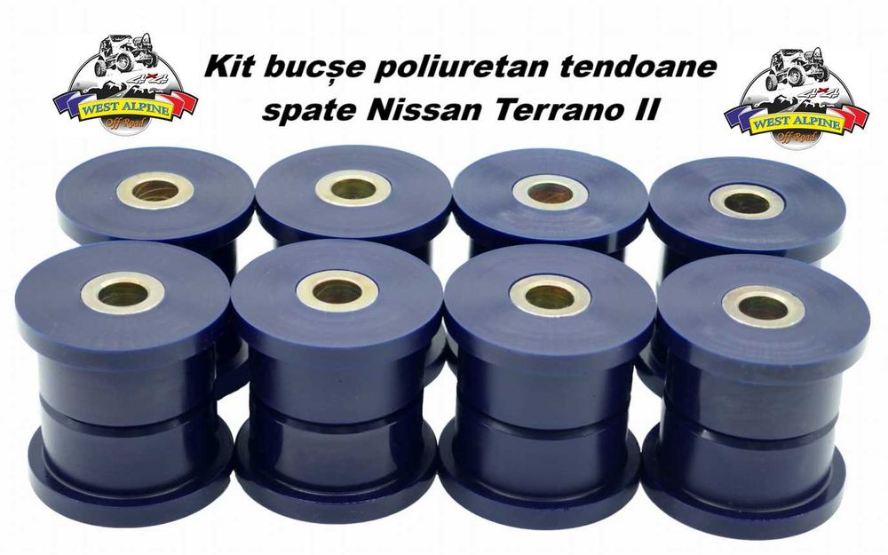 Kit complet bucse poliuretan Nissan Terrano 2 + Panhard/Bara stabiliza