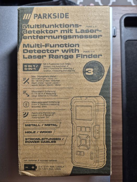 Detector cabluri electrice, laser , multimetru Parkside