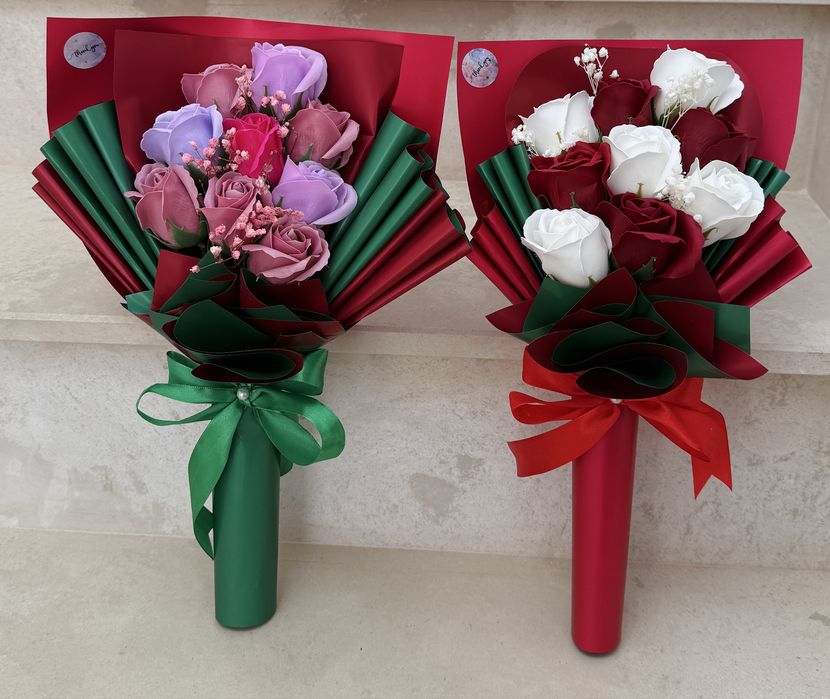 Buchete din trandafiri parfumati de sapun