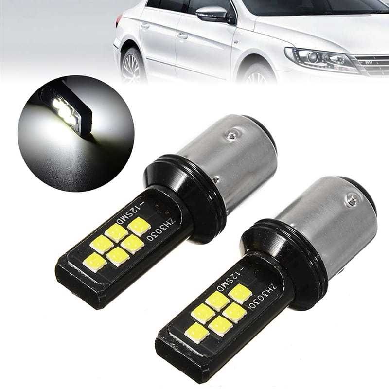 Set de 2 becuri led Xentech 12 SMD Cree 1156 (alb/rosu) si 3156 (alb)