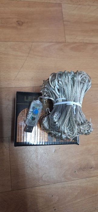 коледни лампички тип завеса 3x3 м. - цветни