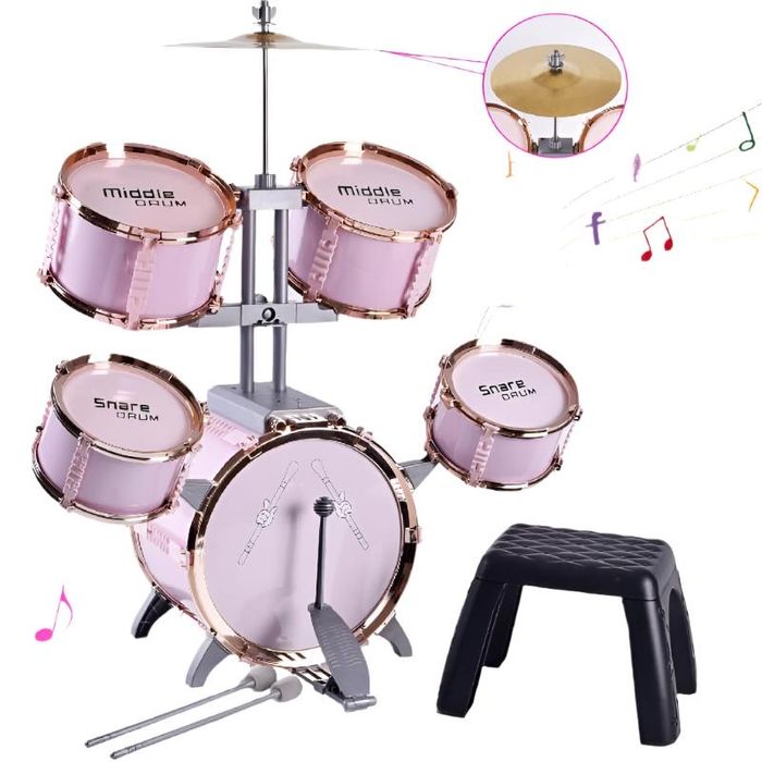 Set de tobe pentru copii, culoarea roz, NOI