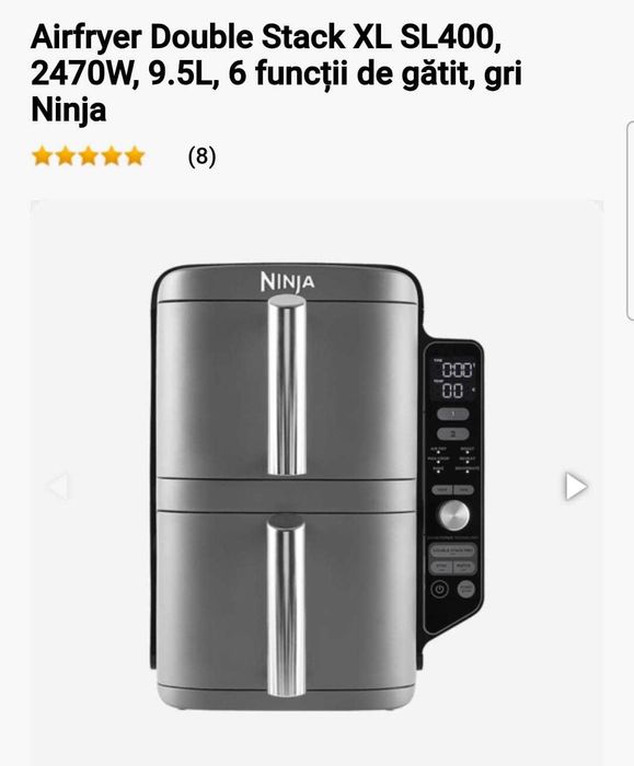 Air fryer Ninja Double Stack XL - nou