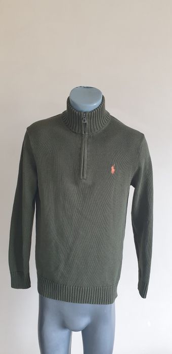 POLO Ralph Lauren Cotton Half Zip M НОВО ОРИГИНАЛ ъжки памучен Пуловер