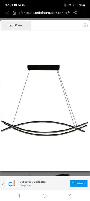 Lampa led cu telecomanda