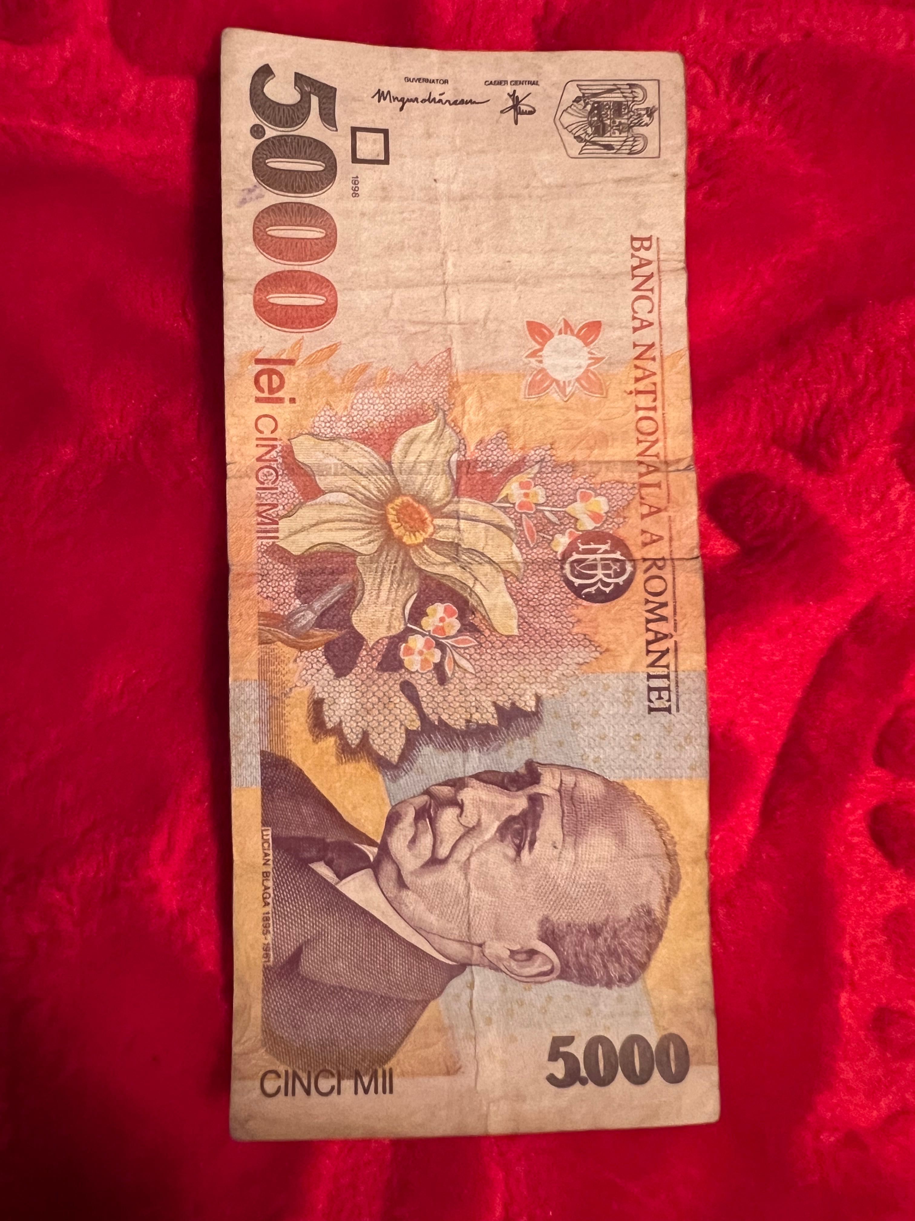 Bancnota 5000 lei 1998