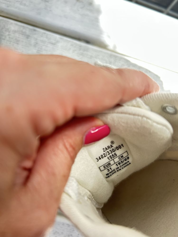 Adidasi Zara piele- talpa inalta