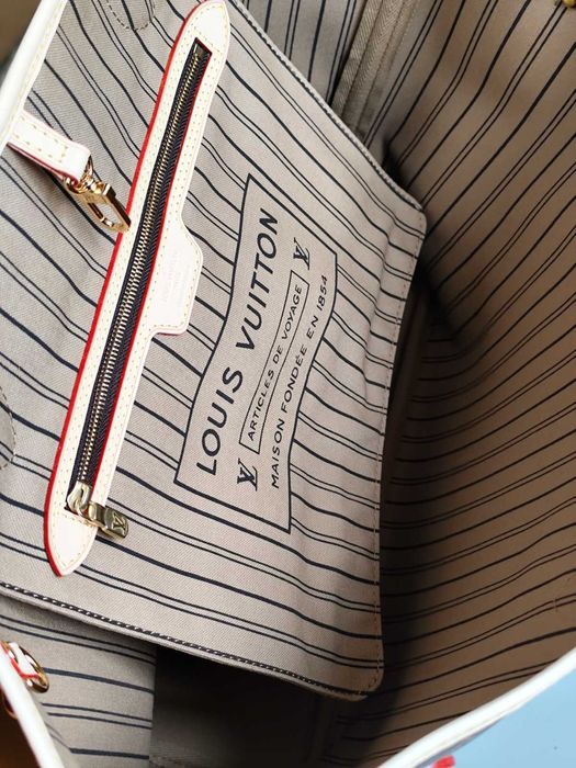 Louis Vuitton Дамска чанта Neverfull MM Монограм