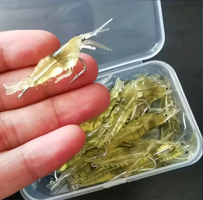 Реалистични Силиконови Скариди за Риболов