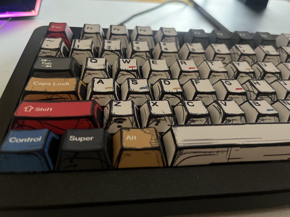 Cartoon Style Keycaps – 108 бр. комплект