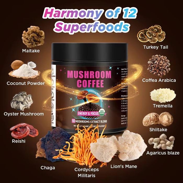 Mushroom coffee, cafea din ciuperci