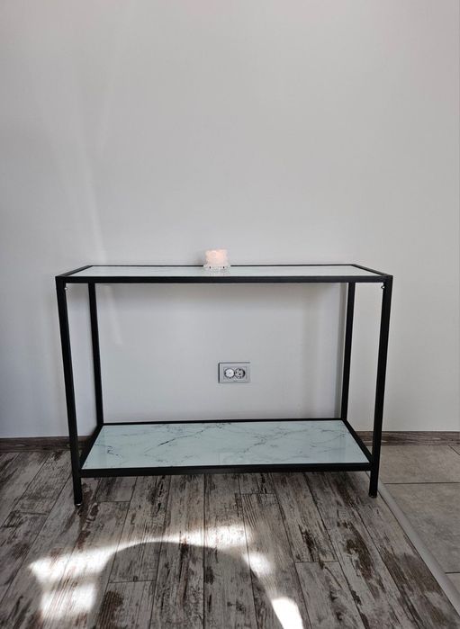 Конзолна маса стъкло от мрамор