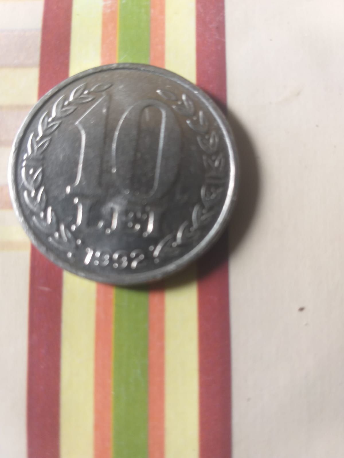 Moneda 10 lei an 1992