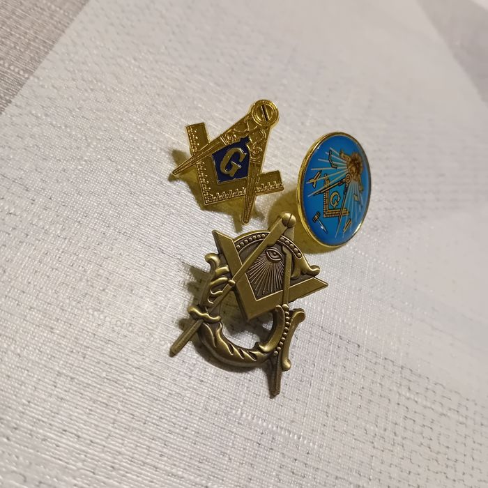 Lot insigne masonerie.