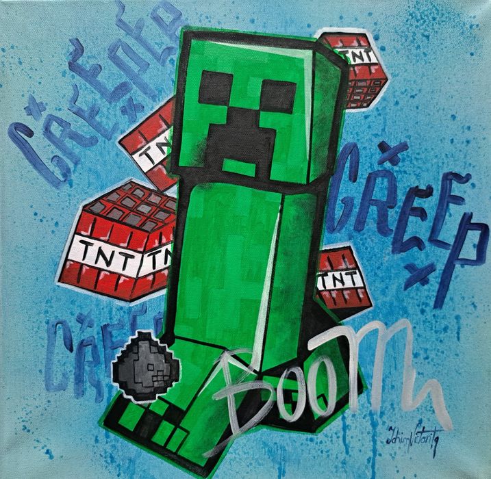 Tablou pictat in acrilic