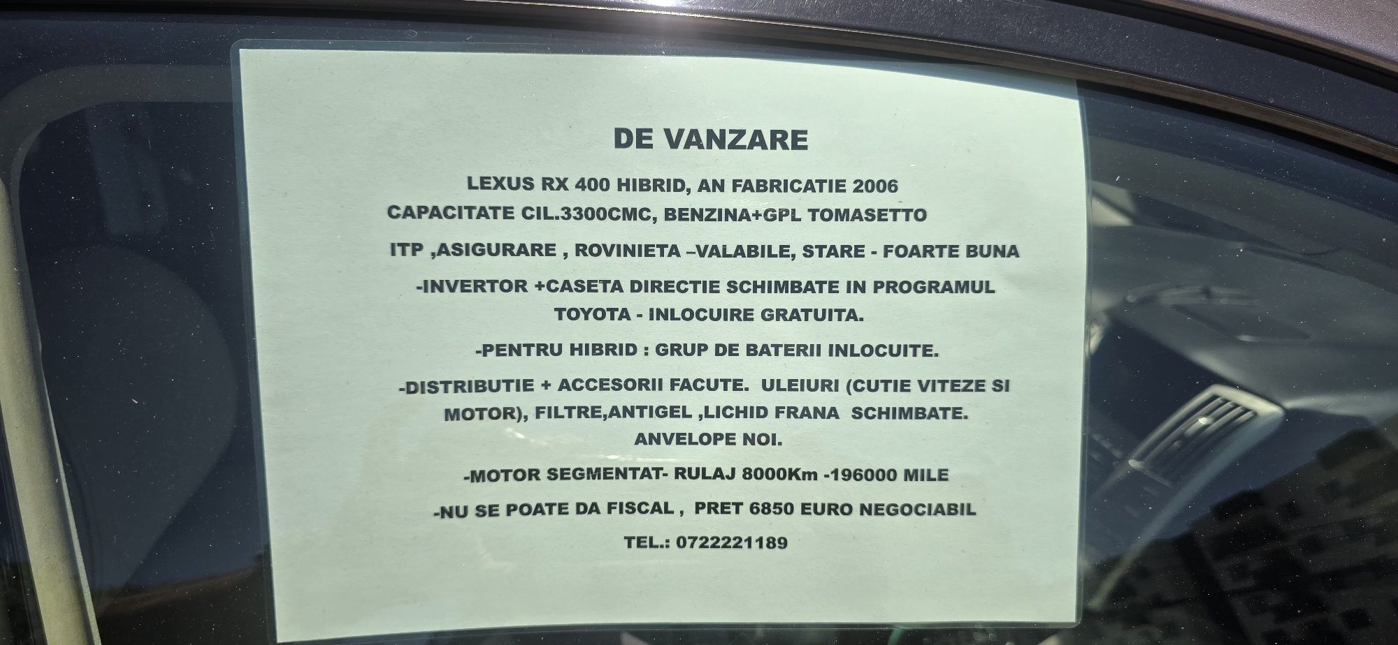 De vânzare Lexus RX 400hibrid