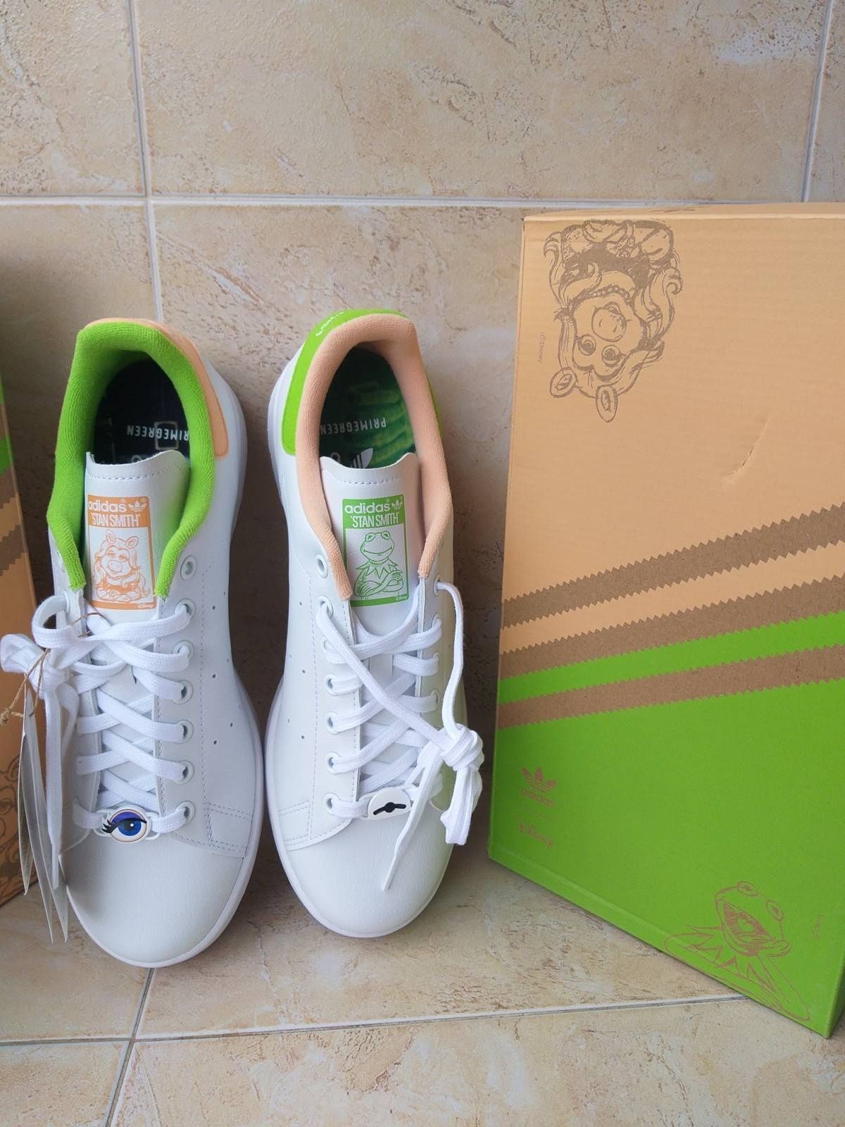 Adidas Stan Smith Miss Piggy & Kermit-мъжки кецове НОВИ С42/43/44