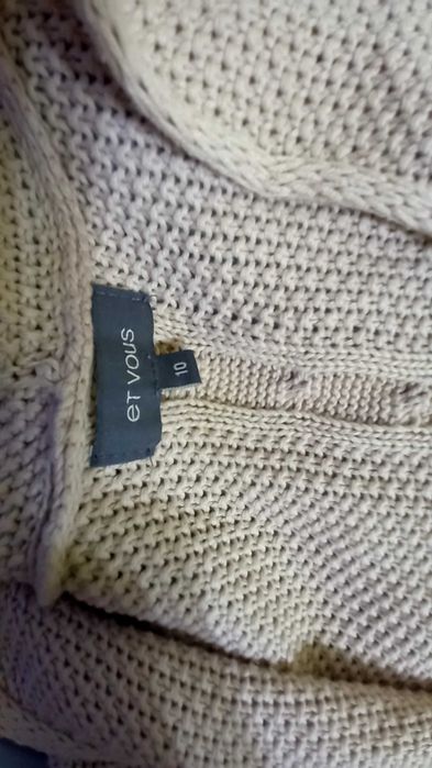 Pulover / Cardigan Et Vous tricotat cu maneci 3/4, UK , M