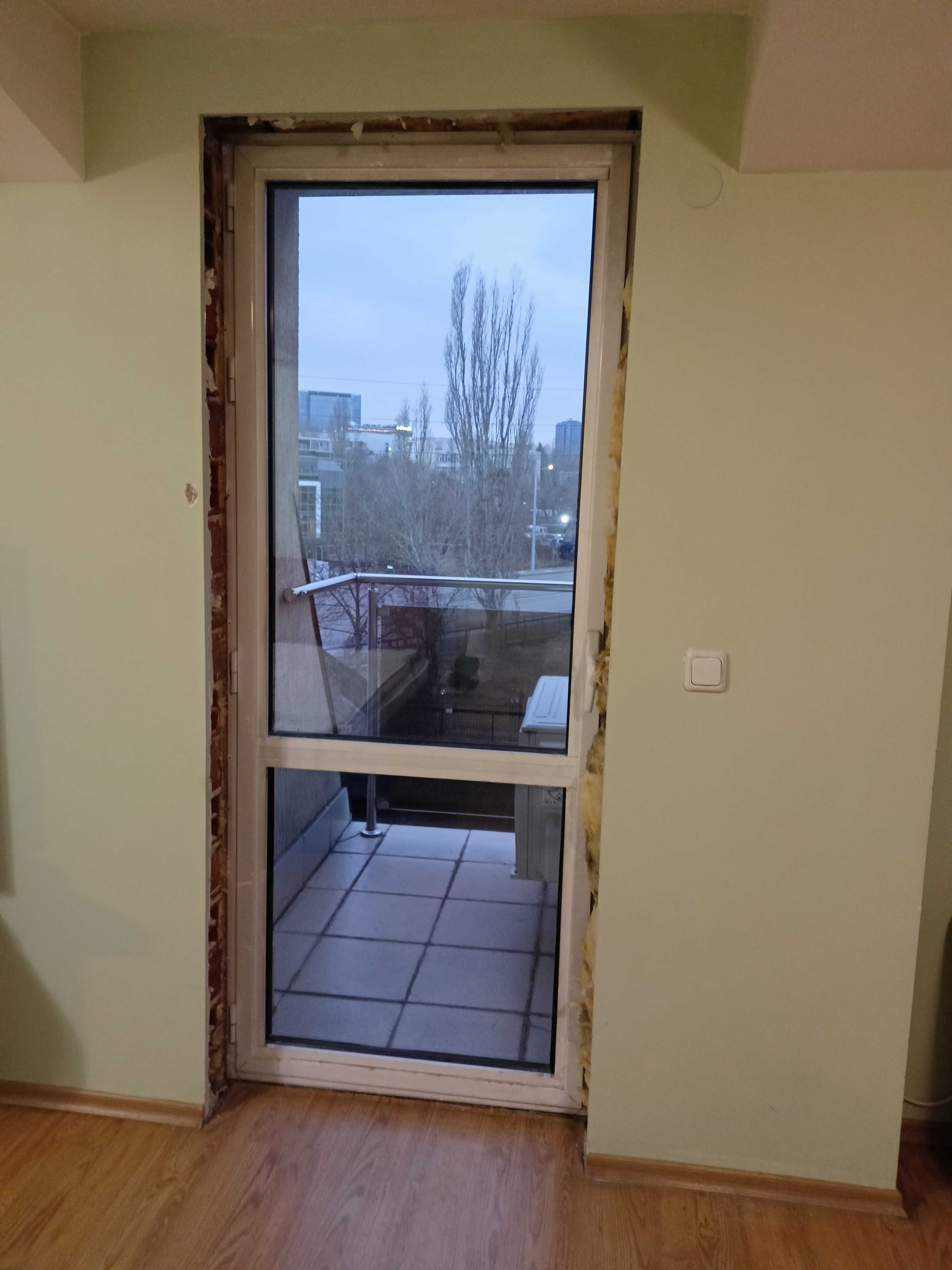 Балконска алуминиева врата 88х215см – 2 броя