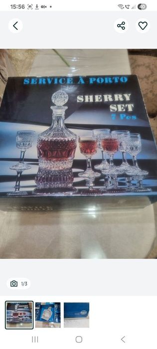 Набор хрустальный Bohemia Новый родной коробке Сделано в Чехословакии