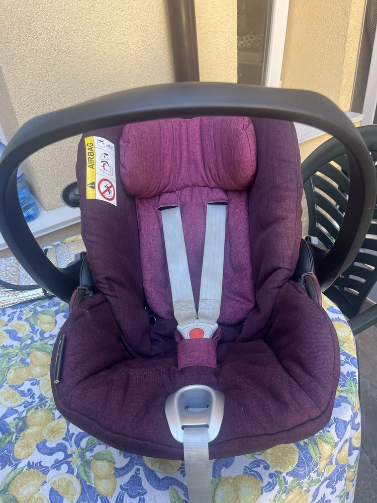 Cybex Cloud Q plus Mystic pink-purple + isofix base