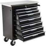 Dulap de scule cu 7 sertare, blat inox