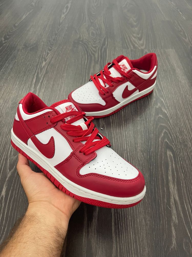 Adidasi NIKE Dunk Low Retro Red & White | Chicago | Model Nou