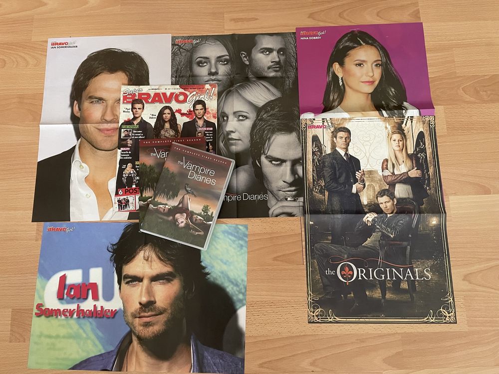 DVD/CD The Vampire Diaries primul sezon + revista +  postere