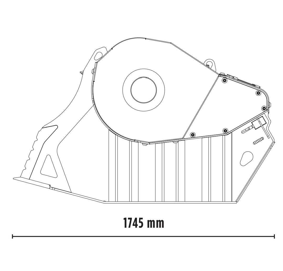 Cupa concasare MB Crusher BF60.1 S4 pentru excavatoare