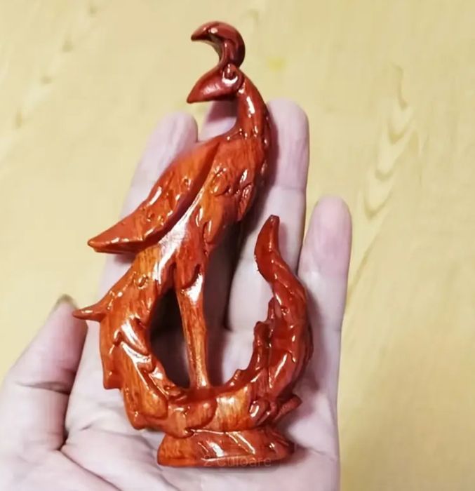 Pasarea Pheonix din lemn de trandafir