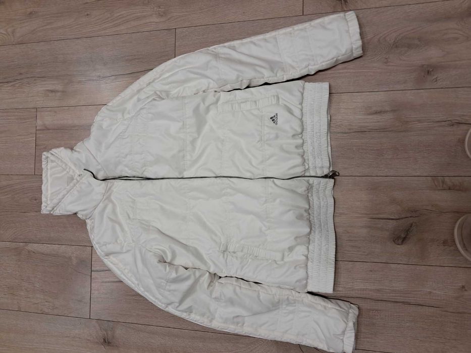 Бяло дамско яке Adidas