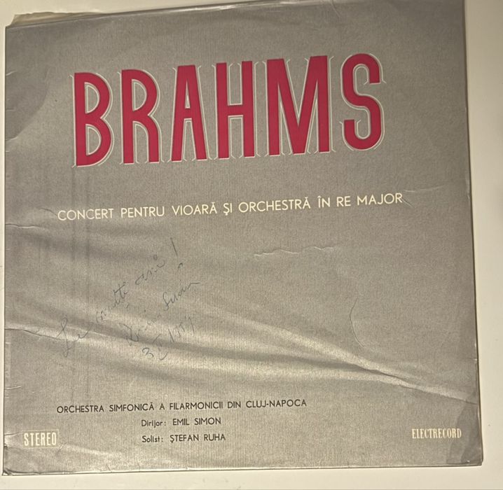 Brahms - Concert pentru vioară și orchestră în Re major vinil