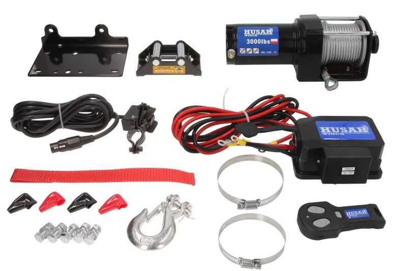 Troliu Offroad ATV HUSAR WINCH 3000lbs cablu otel