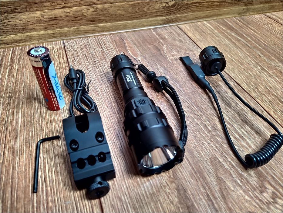 Lanterna tactica LED TIP LASER PM10-TG, 5 moduri de iluminare