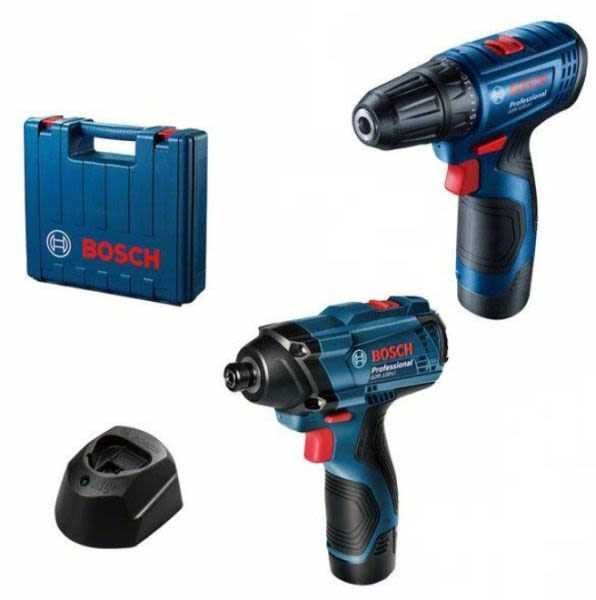 Акумулаторен винтоверт Bosch GSR 120-LI + ударен гайковерт GDR 120-LI