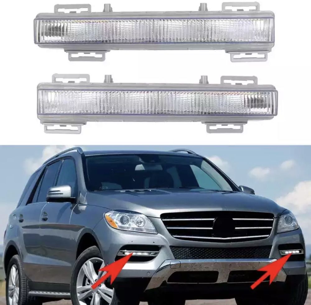 401 LED Дневни светлини халогени Mercedes w166 ml gl glk в166 крушка