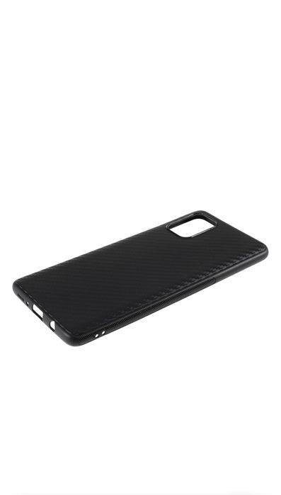 Samsung A71/A72/A51/A52/A53/A54/A55 Husa Slim Neagra Kevlar Look