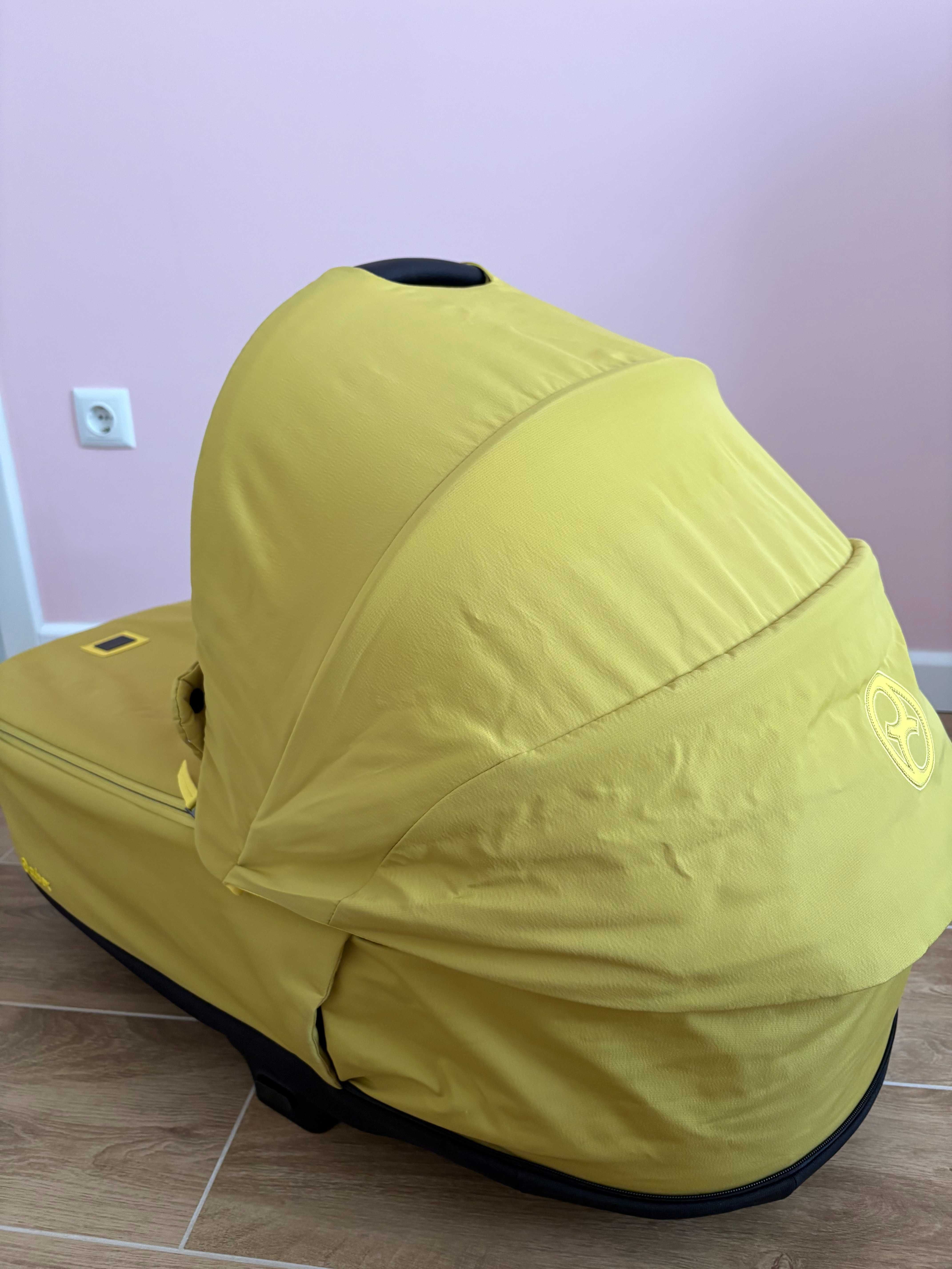 Кош за новородено Cybex Priam 4 /e-PRIAM Lux Mustard Yellow