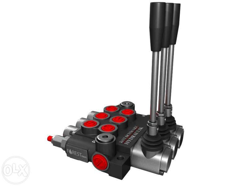 Distribuitor hidraulic monobloc 3 sectiuni 40 l/min 1/2"