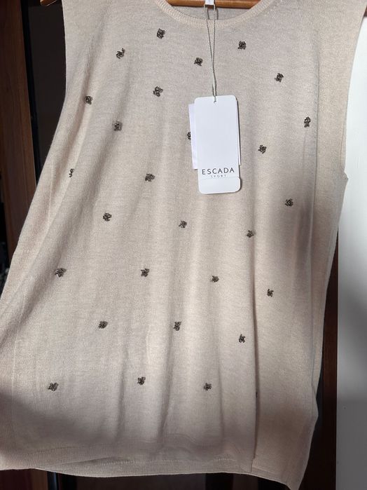 Vesta/top Escada, lana/vascoza/casmir/poliamida, L