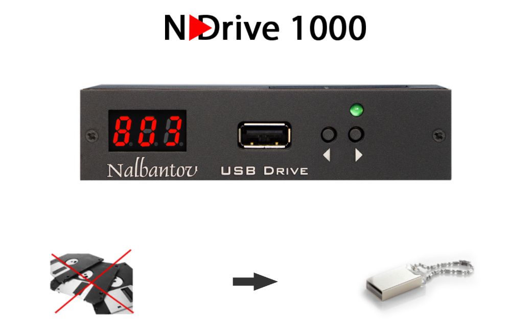 USB за клавир. Замени флопито с Usb N-Drive Emulator комплект с флашка