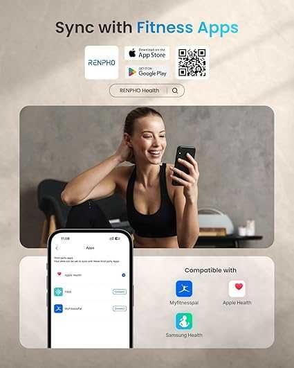 Дигитална везна за анализ Renpho Body 180 Kg/400 Lbs ES-26BB-B