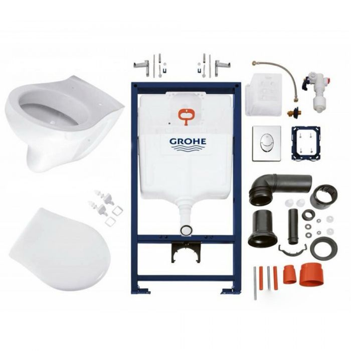 Структура за вграждане Grohe Solido с тоалетна чиния