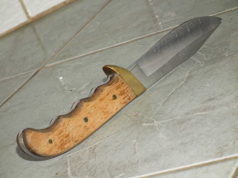 Cutit retro masiv de vánátoare drumetie + toc piele nr.2